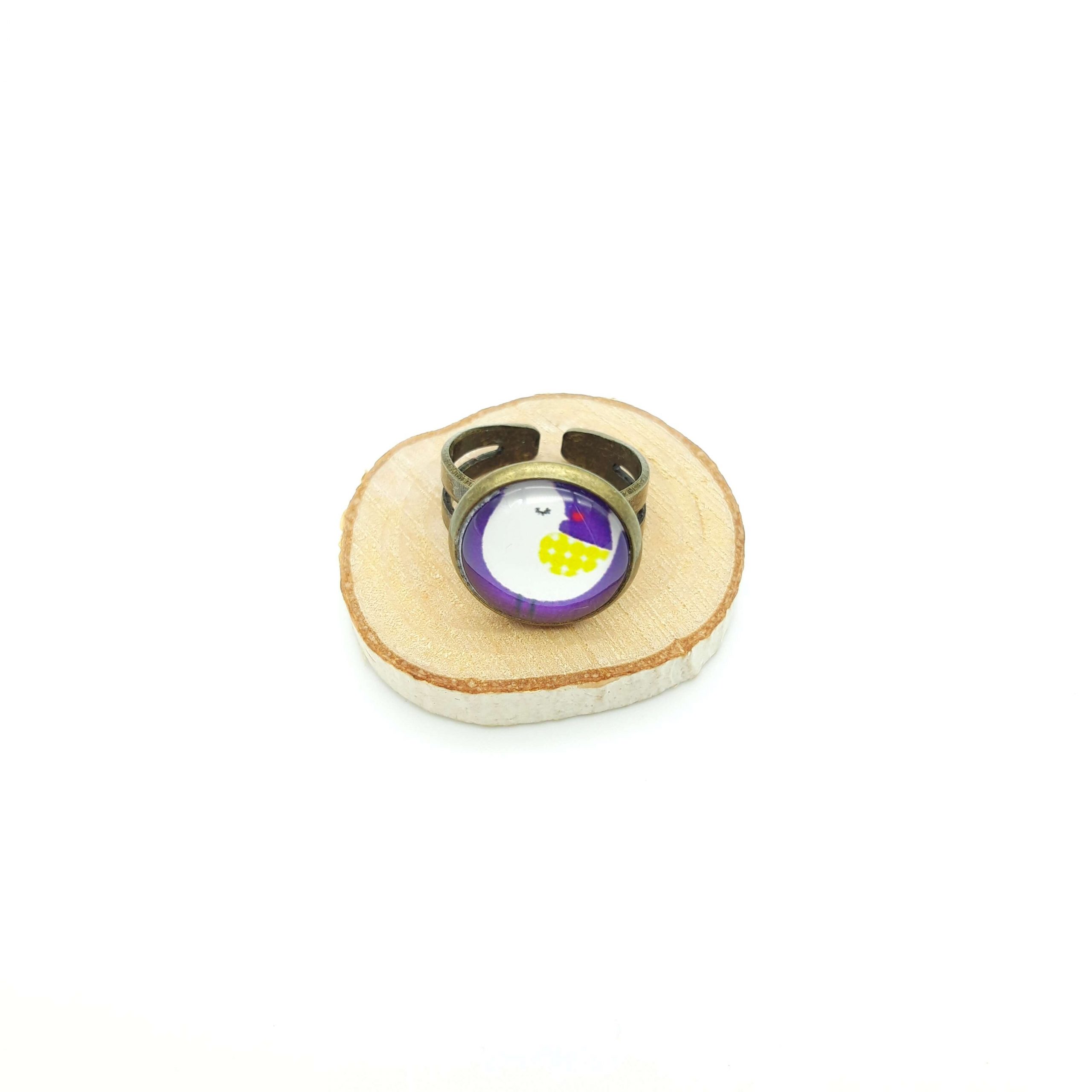 Bague Fillette Oiseau Violet Bague Fillette Oiseau Violet