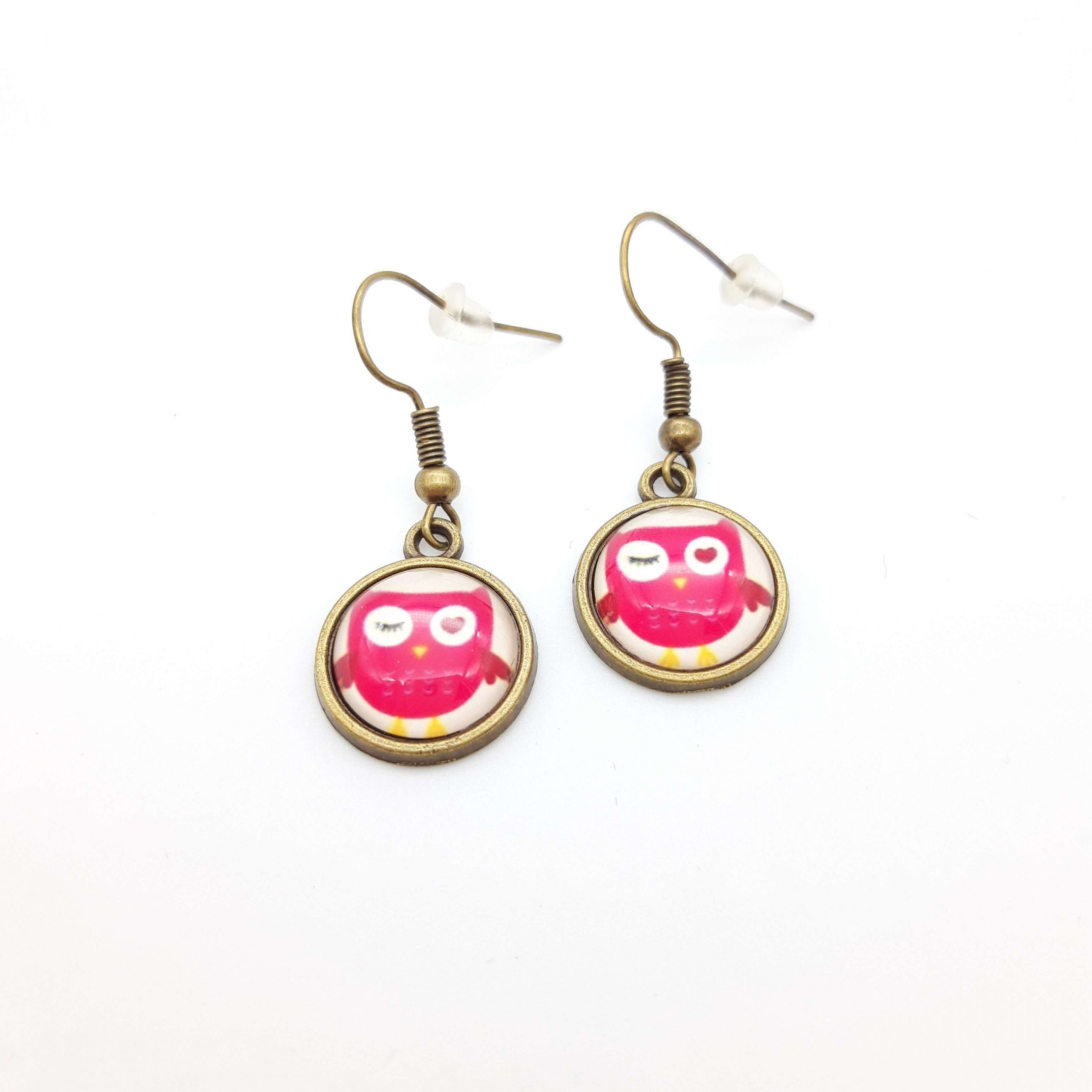 Boucles Oreilles Pdt Hibou Coeur2 Boucles Oreilles Pdt Hibou Coeur2