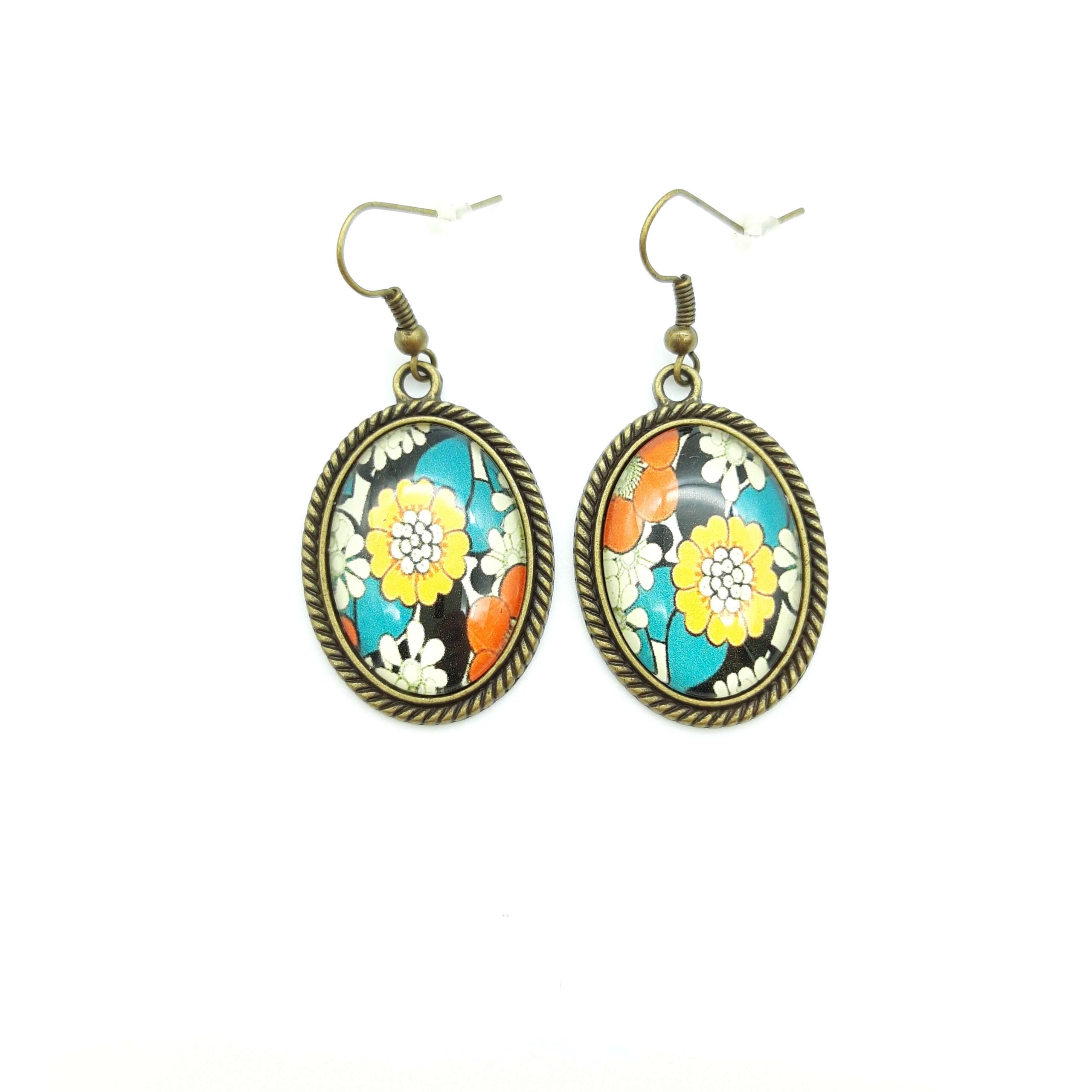 Boucles Oreilles Pendantes Baroques Ovales Fleurs D Antan2 Boucles Oreilles Pendantes Baroques Ovales Fleurs D Antan2