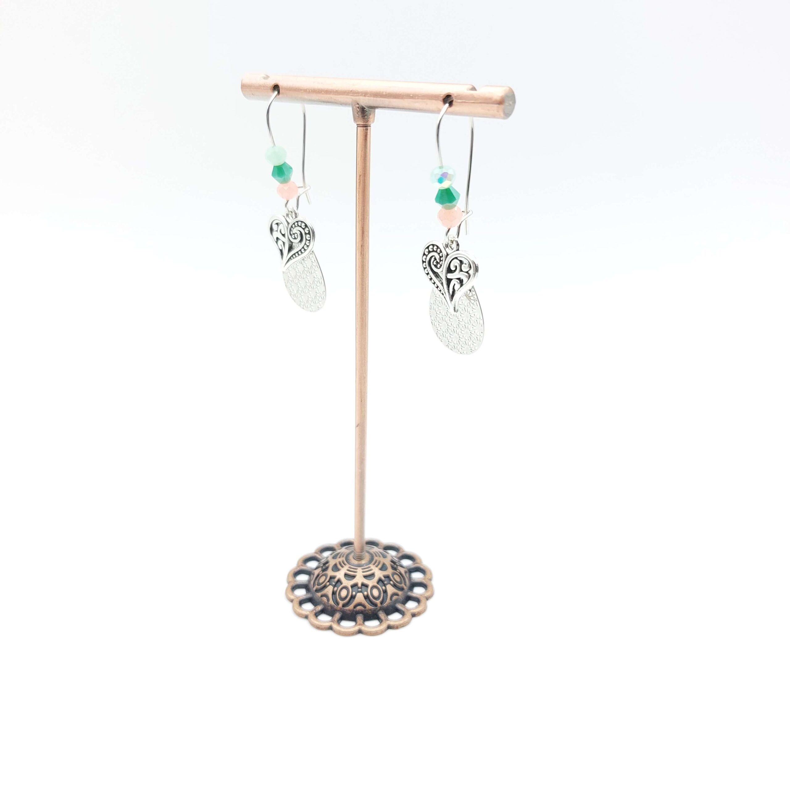 Boucles Oreilles Breloques Pendantes Perlees Acier Inoxydable Coeur Baroque1 Boucles Oreilles Breloques Pendantes Perlees Acier Inoxydable Coeur Baroque1