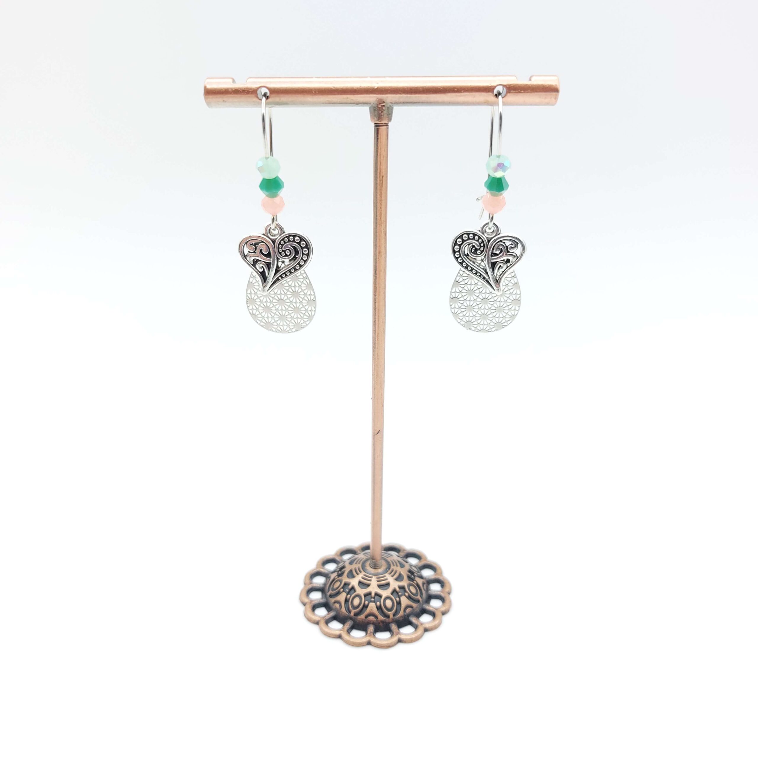 Boucles Oreilles Breloques Pendantes Perlees Acier Inoxydable Coeur Baroque2 Boucles Oreilles Breloques Pendantes Perlees Acier Inoxydable Coeur Baroque2